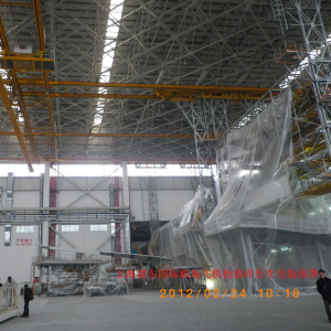 上海浦东国际机场飞机检修库行车安装保养